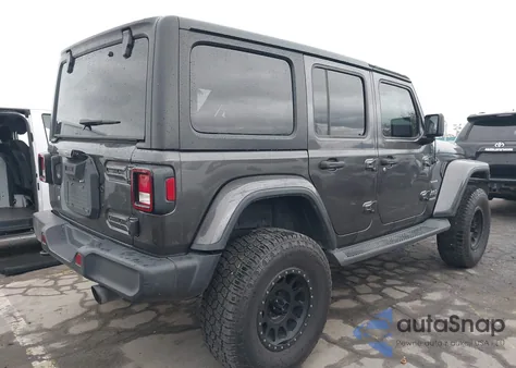 2020 Jeep Wrangler Unlimited Sahara 4X4 z USA, uszkodzony, nr VIN 1C4HJXEN3LW203429